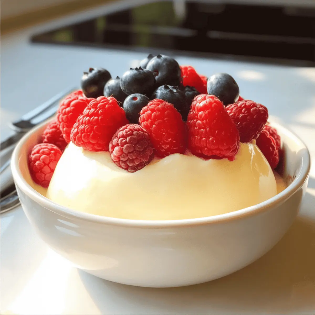 Bavarian Cream und Beeren - Einfach im Voraus zubereiten