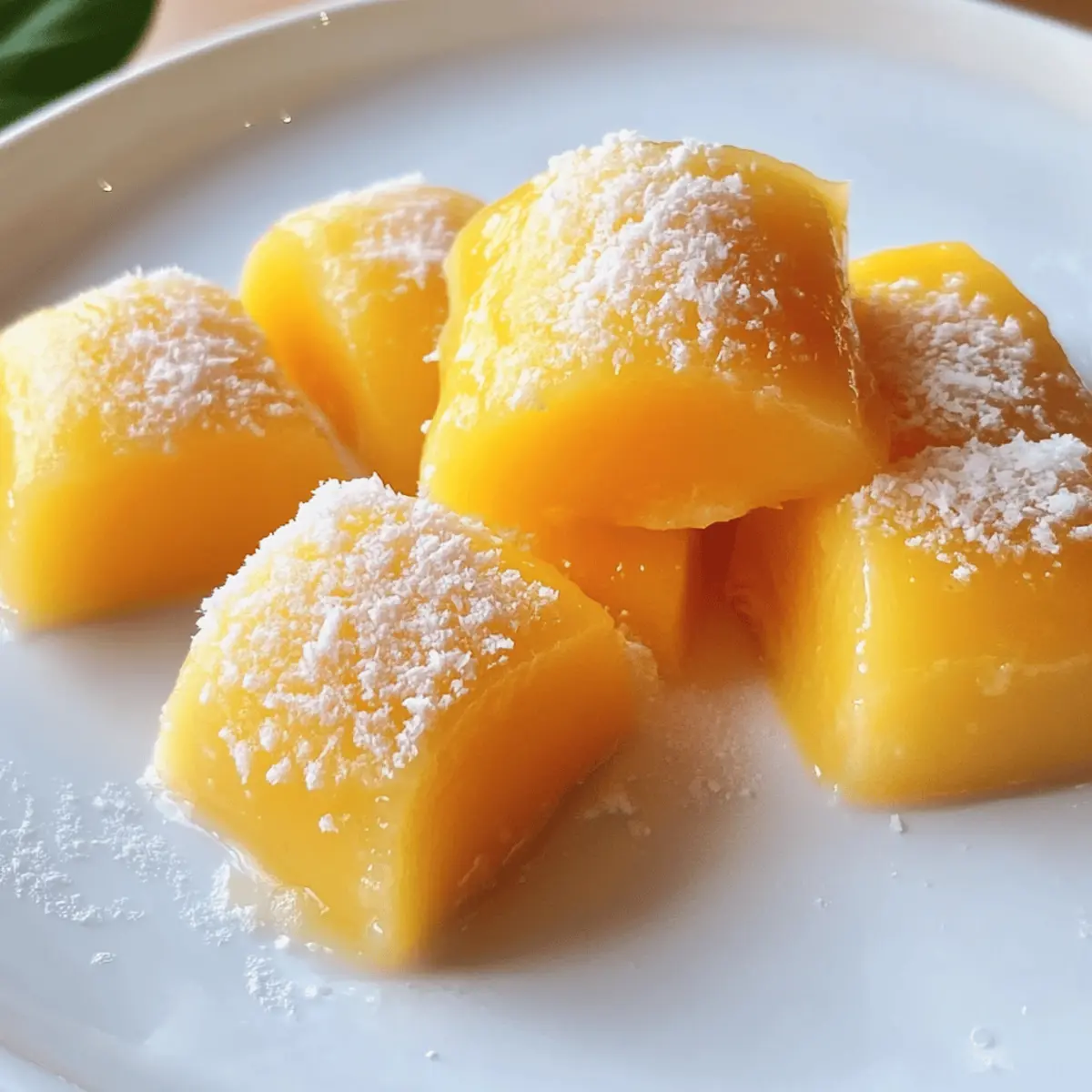 Mango Mochi mit 3 Zutaten schnell gemacht