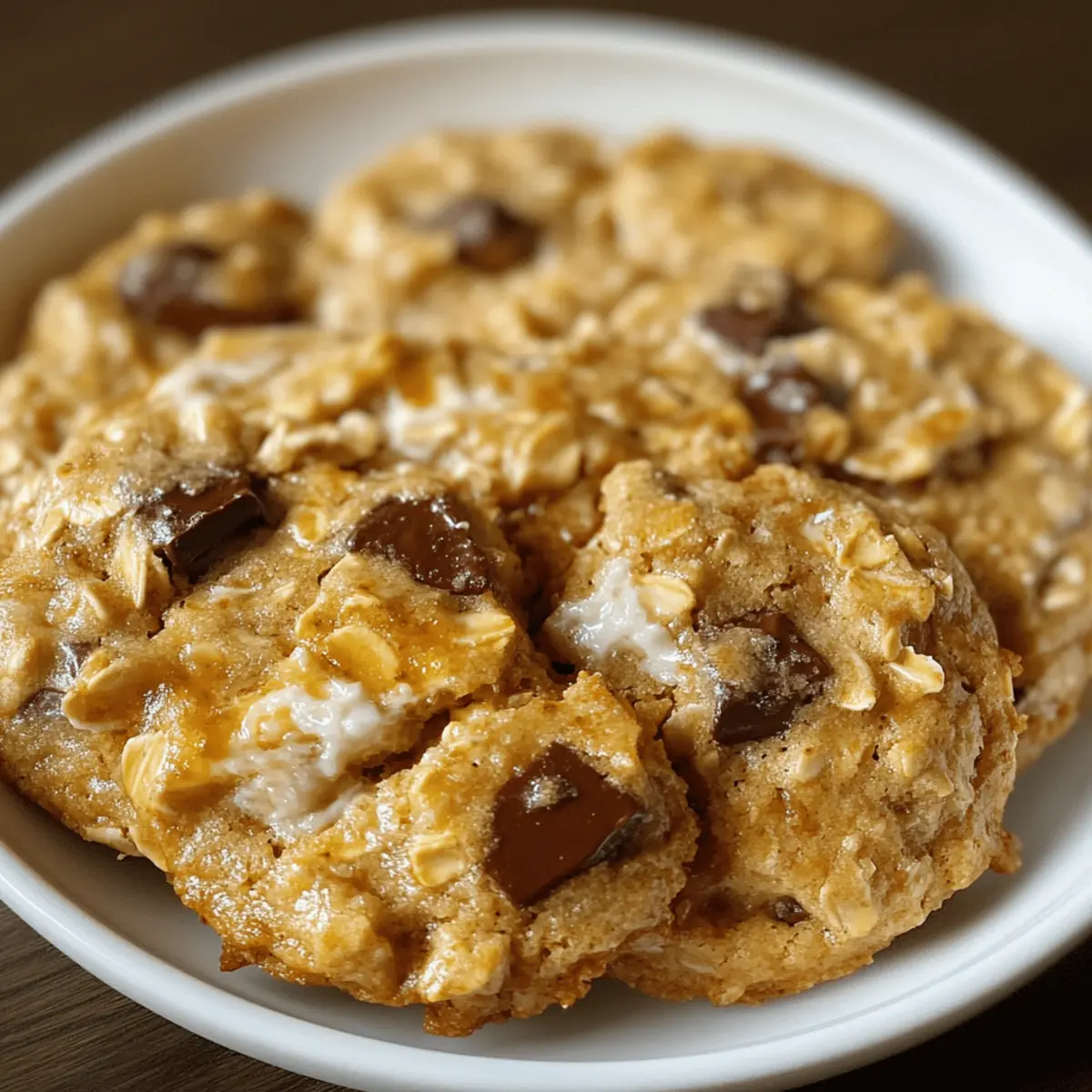 Schokoladen-Haferkekse mit 4 Zutaten