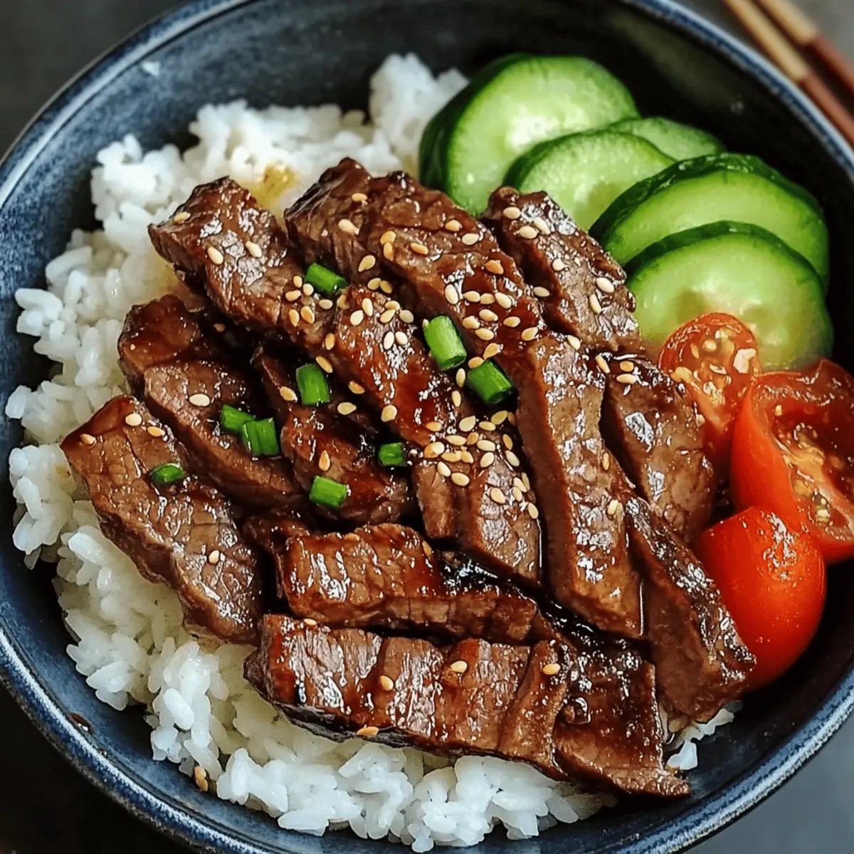 schnelles und köstliches Rindfleisch Yakiniku