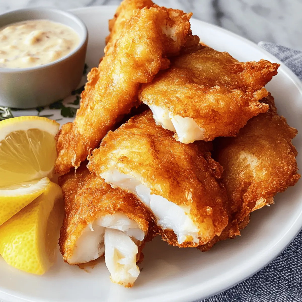 Krosse Biermantel-Fisch für Zuhause