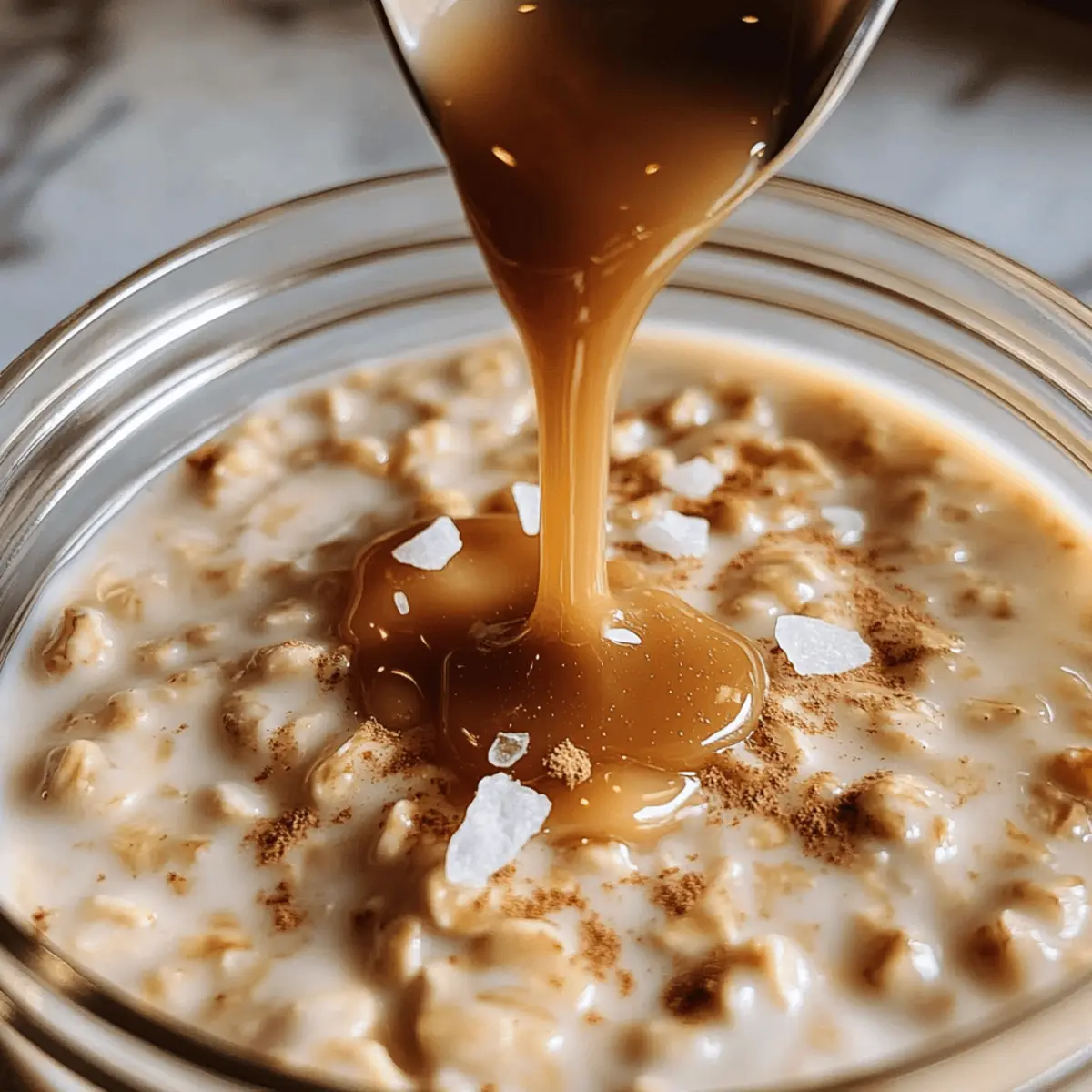 Caramel Macchiato Overnight Oats für einen tollen Start