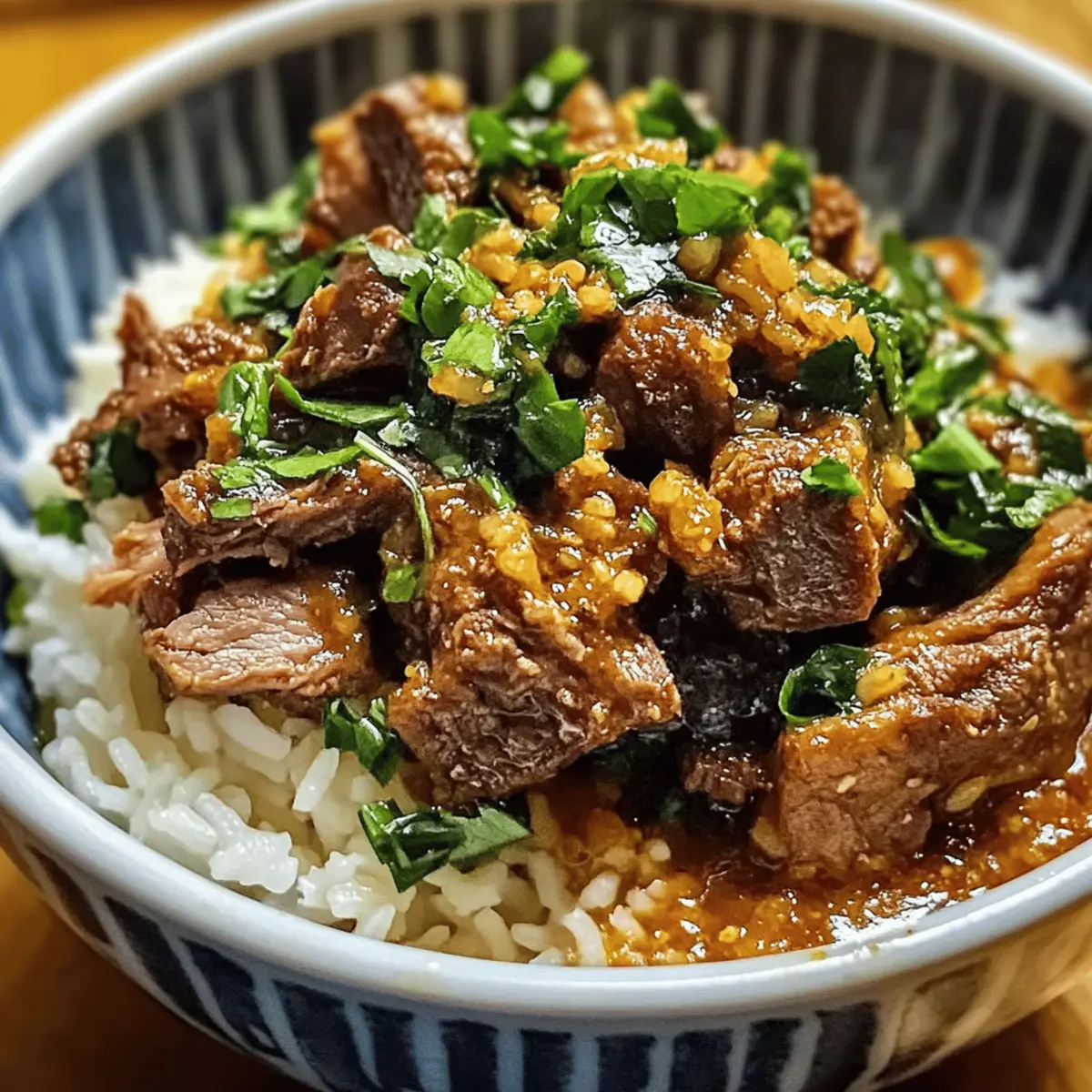 Crispy Cumin Lamm mit Brühe Reis
