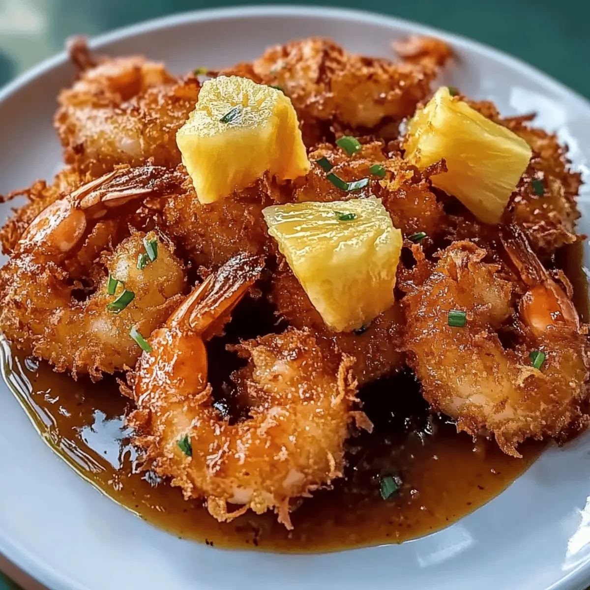 Crispy Coconut Shrimp mit Ananas Sauce
