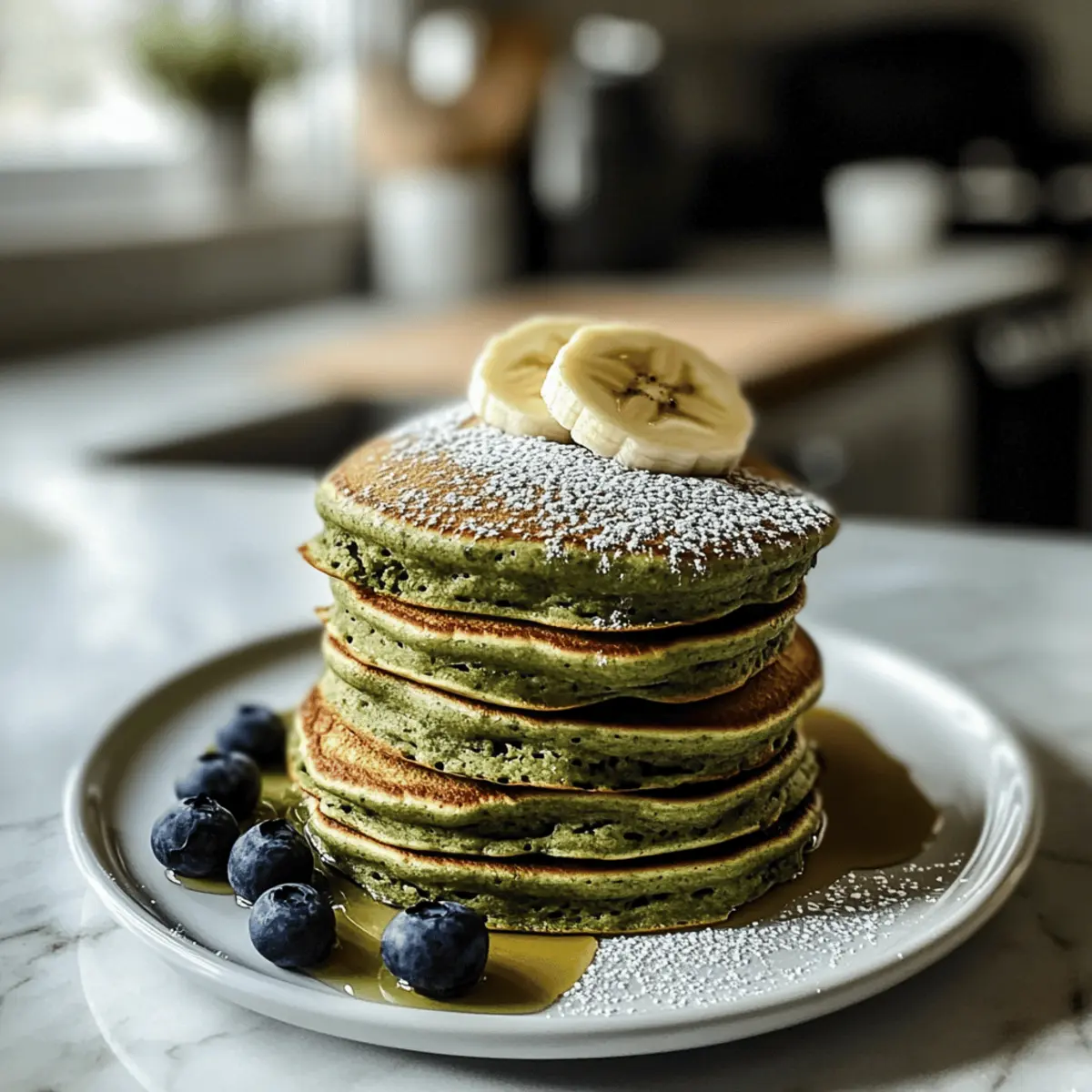 Fluffige Matcha-Pfannkuchen für einen gesunden Start