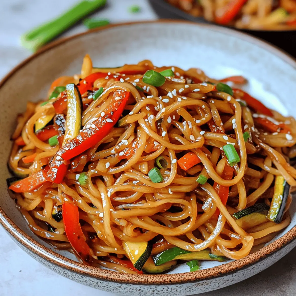 Schnelle gebratene Asia Nudeln für jeden Tag