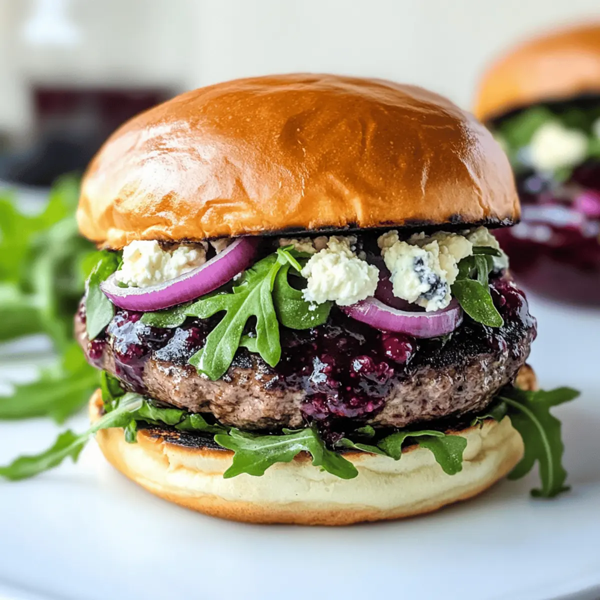 Spicy Blueberry Burger für den Sommer