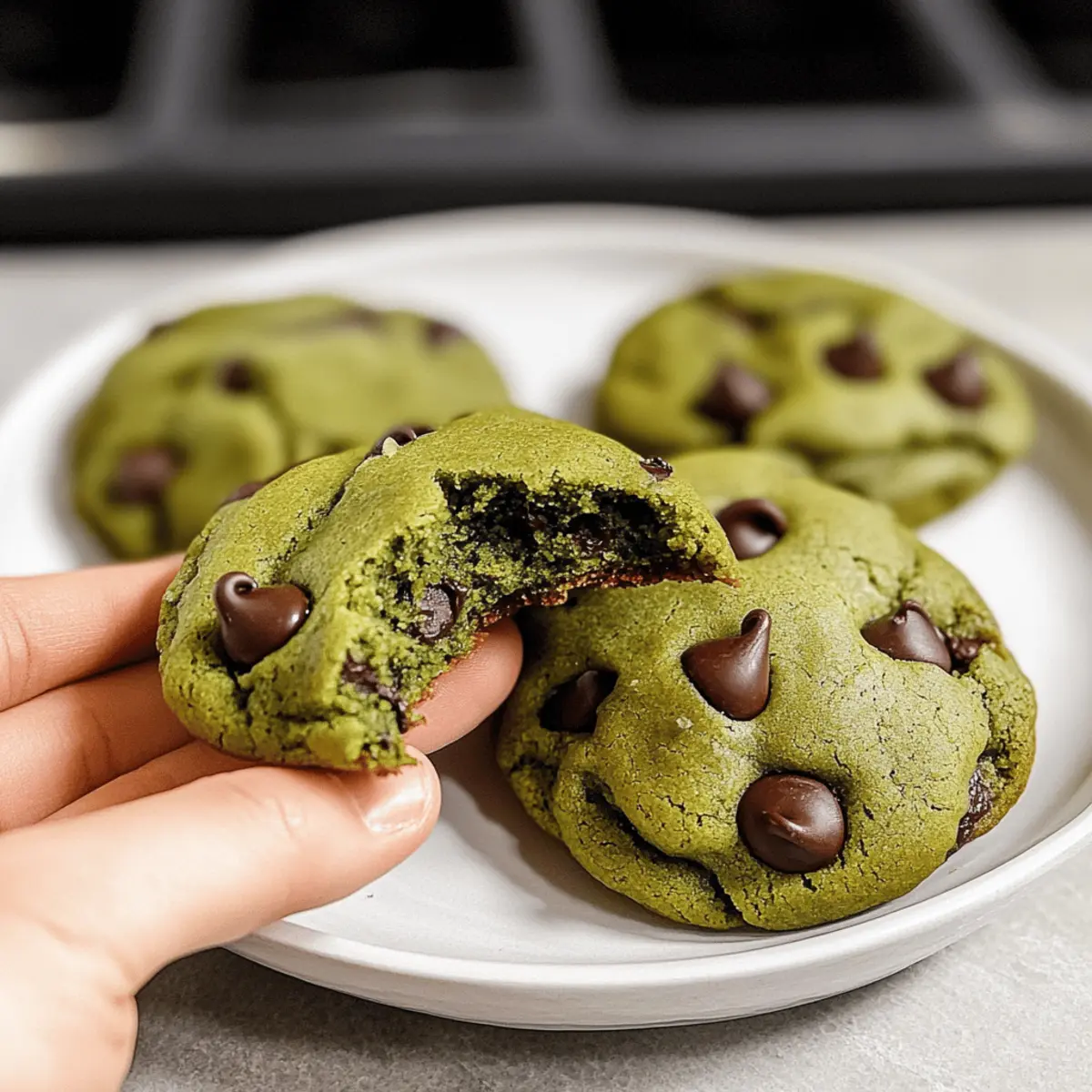 Matcha Mochi Schokoladenkekse zum Verlieben