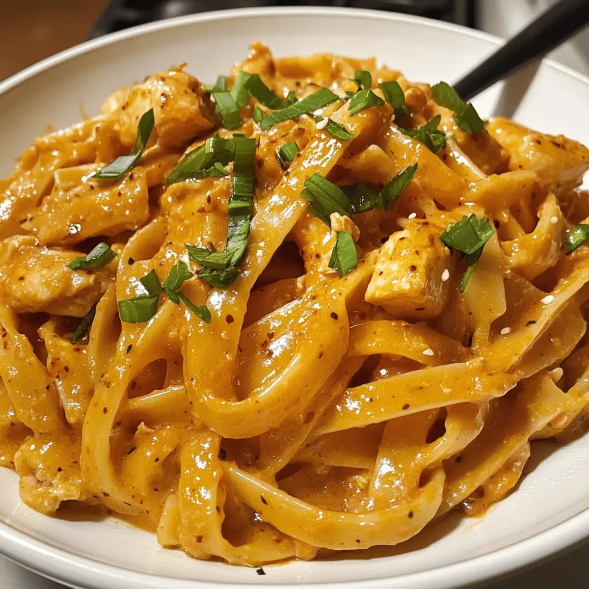 Gochujang Hühnchen Alfredo – Spicy & Cremig genießen