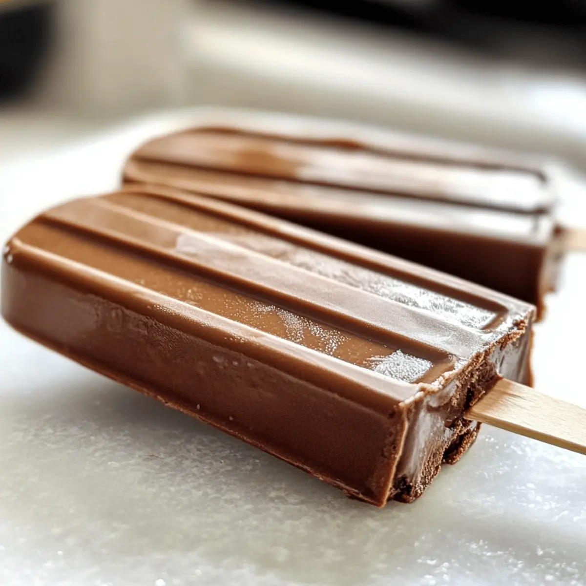 Gesunde Fudgesicles mit Pistazien und Schokolade