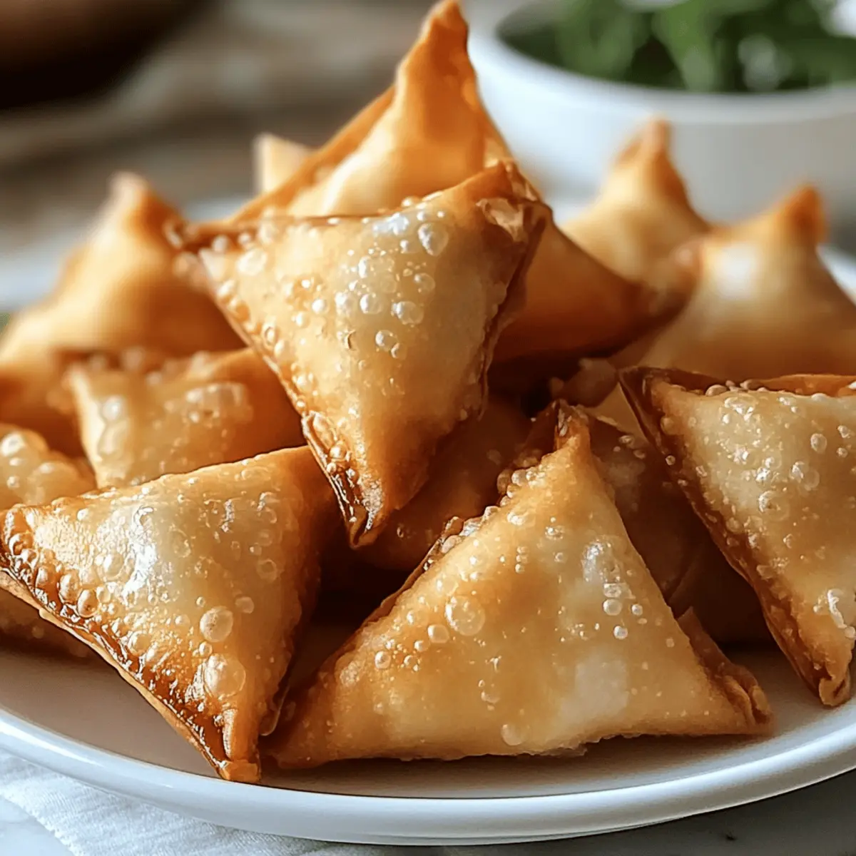 Der Ausgang: Einfache gebackene Krebs-Rangoons