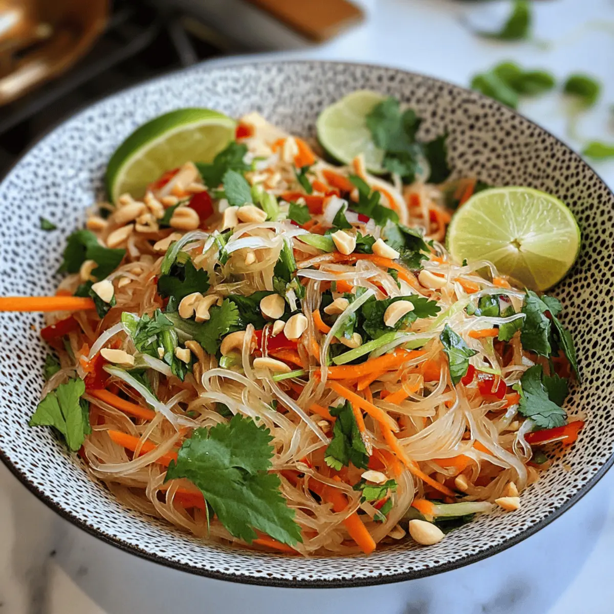Vietnamese Nudel-Salat für heißen Sommergeschmack