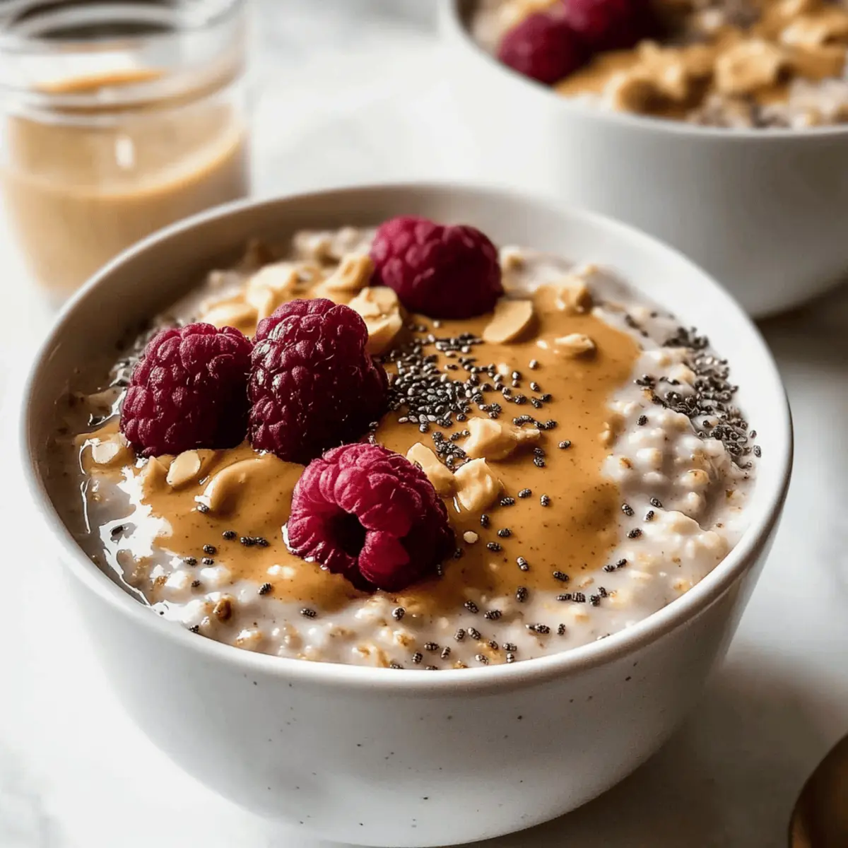 Erdnussbutter Overnight Oats für fitte Morgen