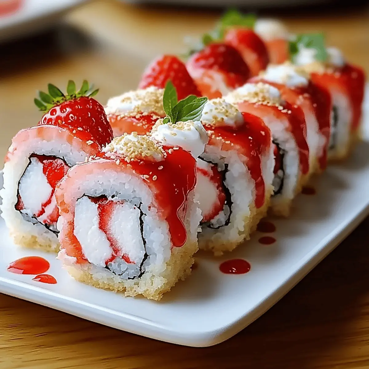 Strawberry Shortcake Sushi Rolls für jeden Anlass