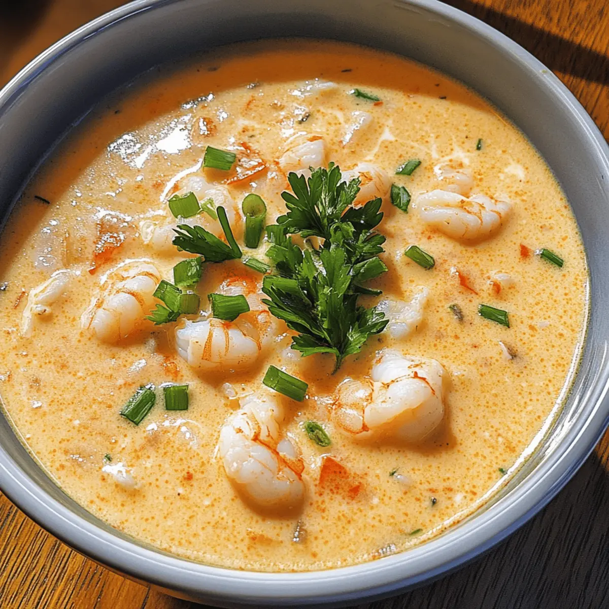 Krabben und Garnelen Bisque Rezept