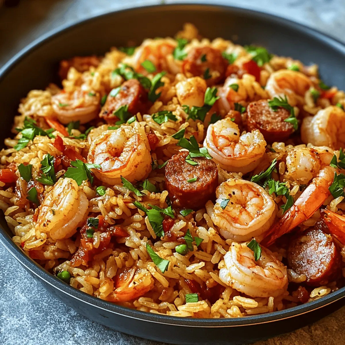 Einfache Spicy Shrimp Dirty Rice für echte Genießer