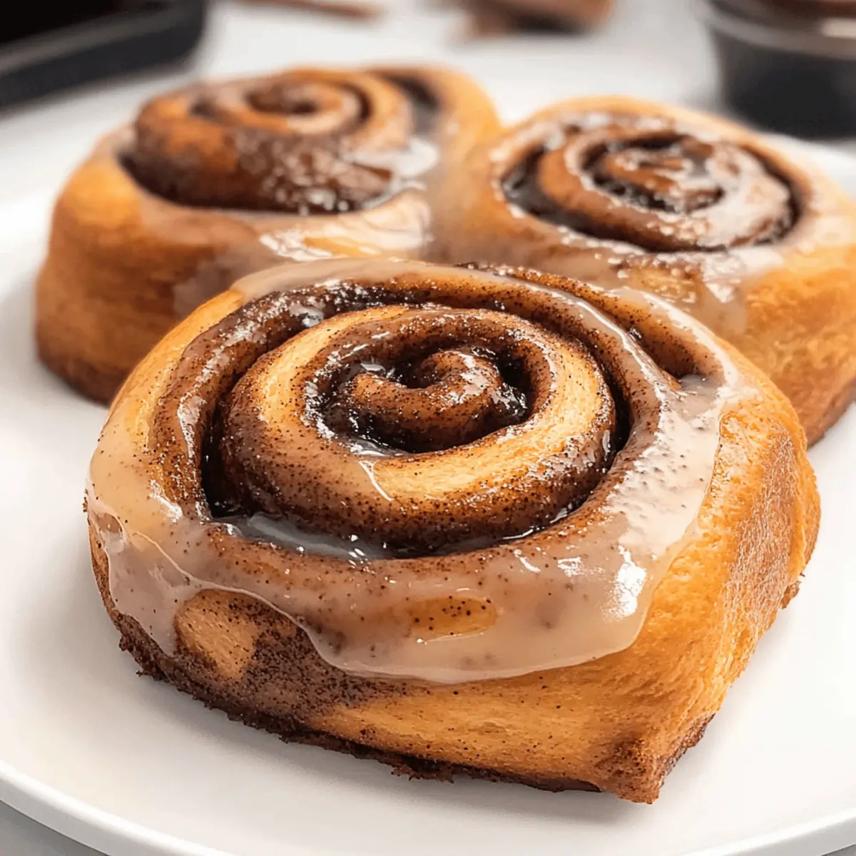 Kaffeekuchen Zimtschnecken mit Espresso Glasur