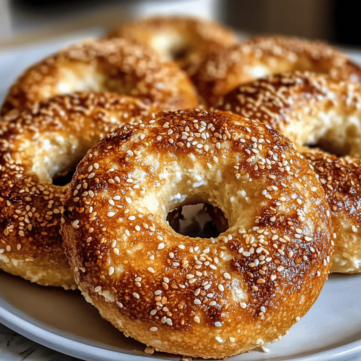 Keto Bagels mit Hüttenkäse und Mandelmehl