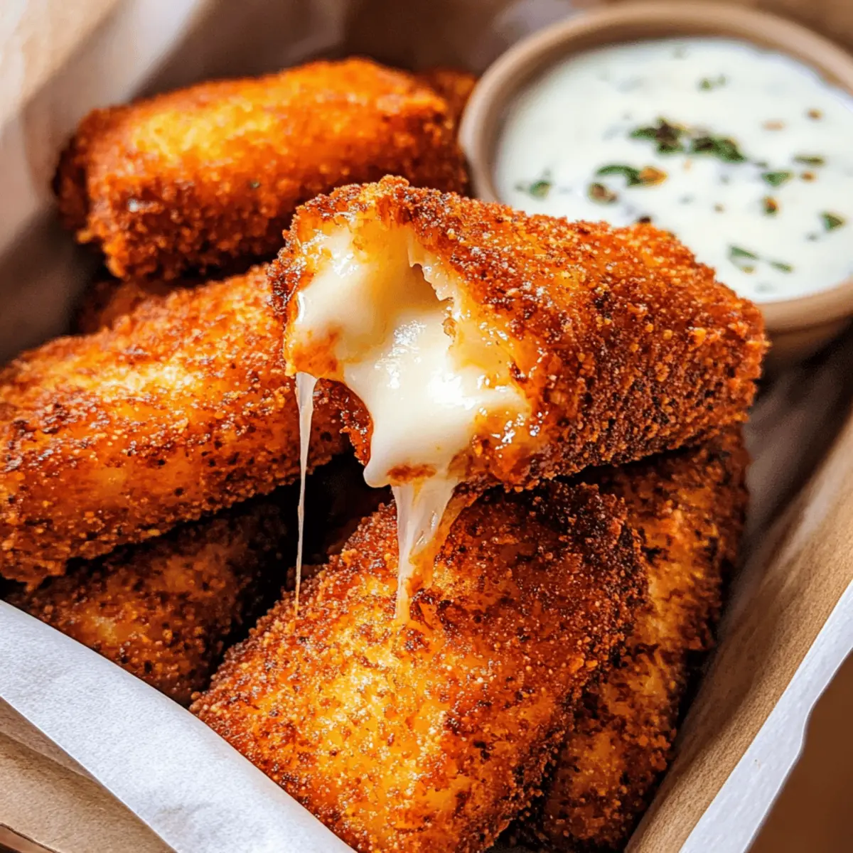 Nashville Hot Mozzarella Sticks Rezept