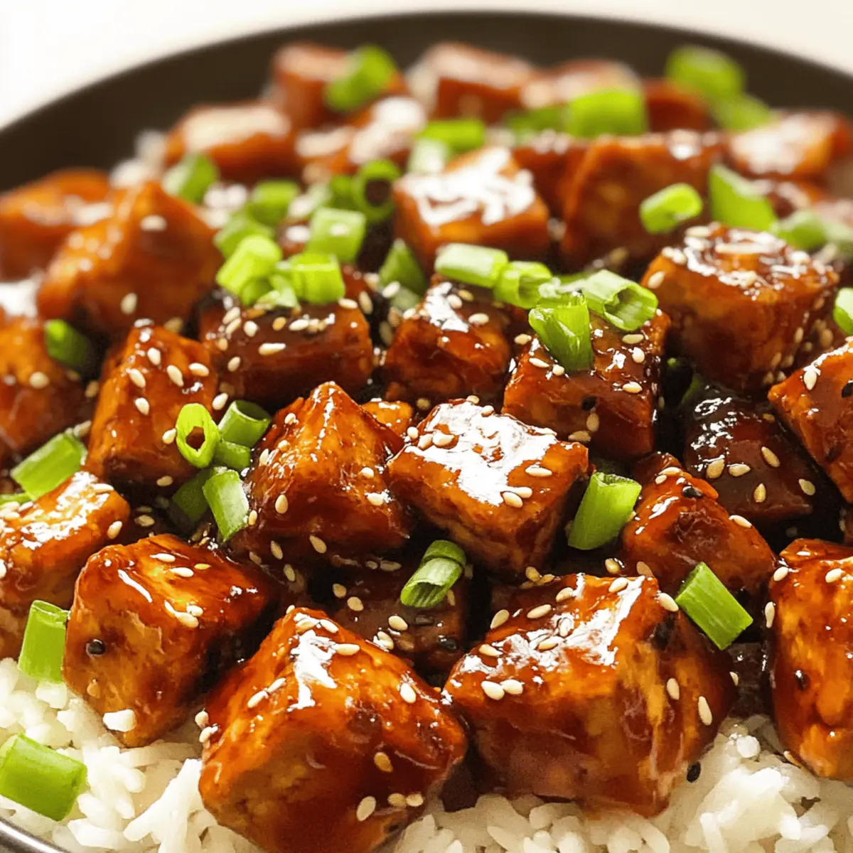 Crispy Mongolian Tofu für ein schnelles Abendessen