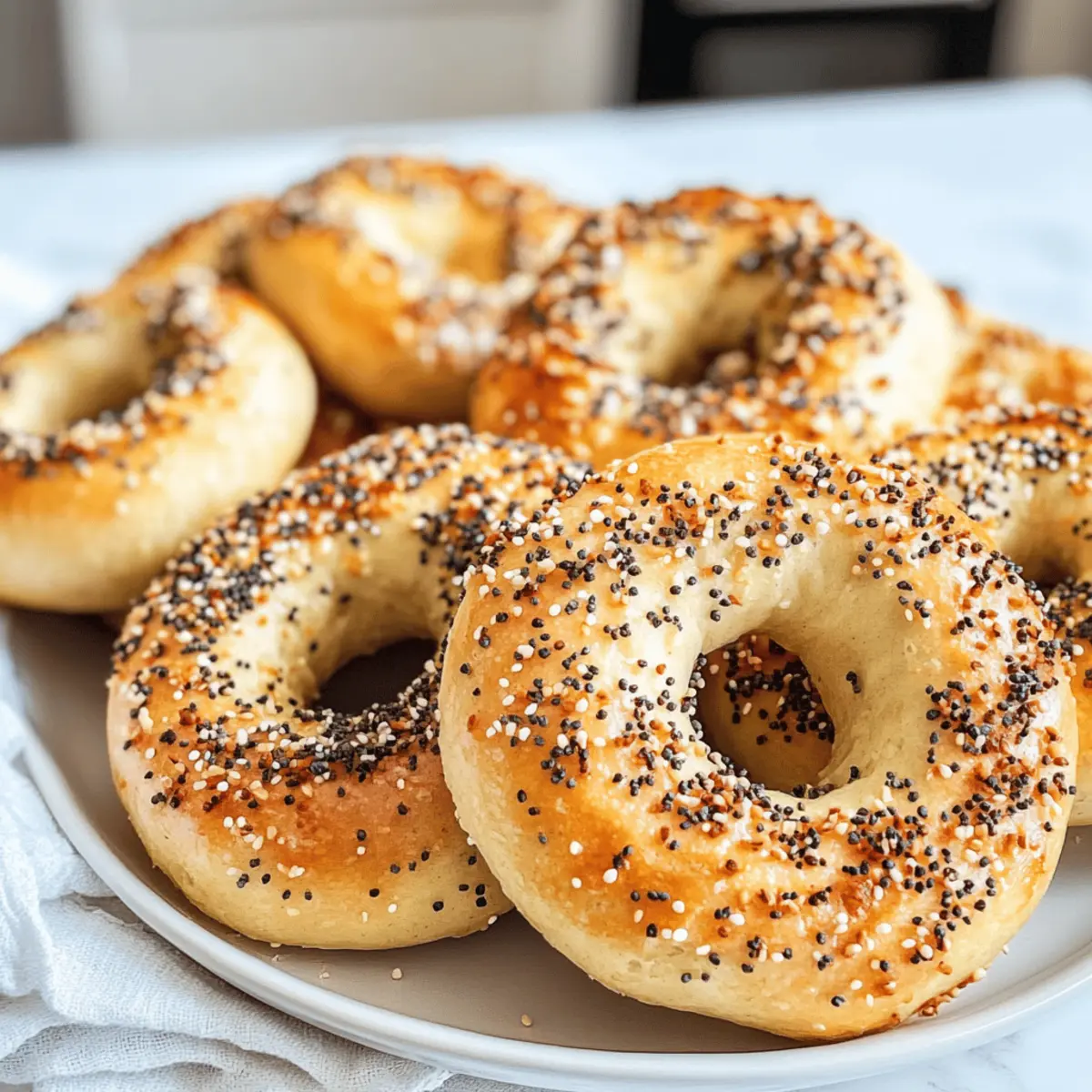2-Zutaten Keto Bagels schnell und einfach machen