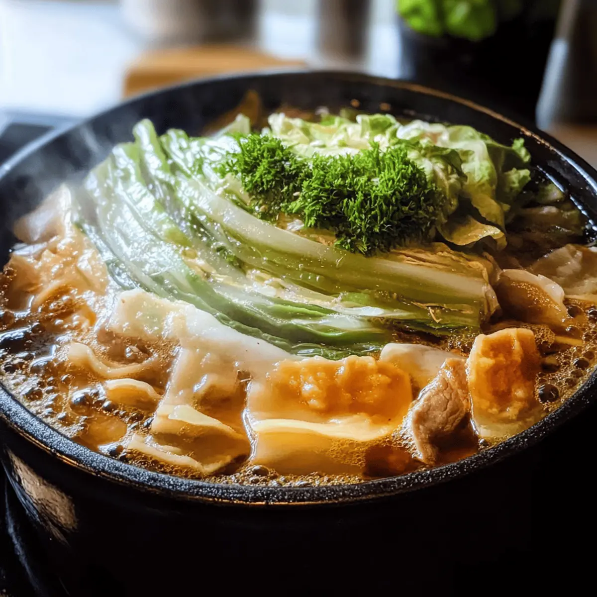 Mille-Feuille Nabe: Der wärmende japanische Eintopf