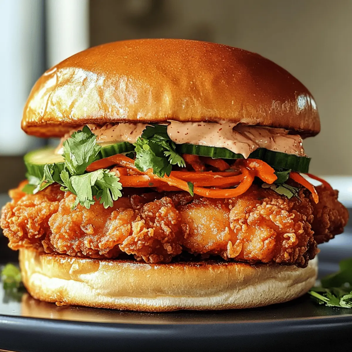 Der Ausgang: Thai Fried Chicken Sandwich Rezept