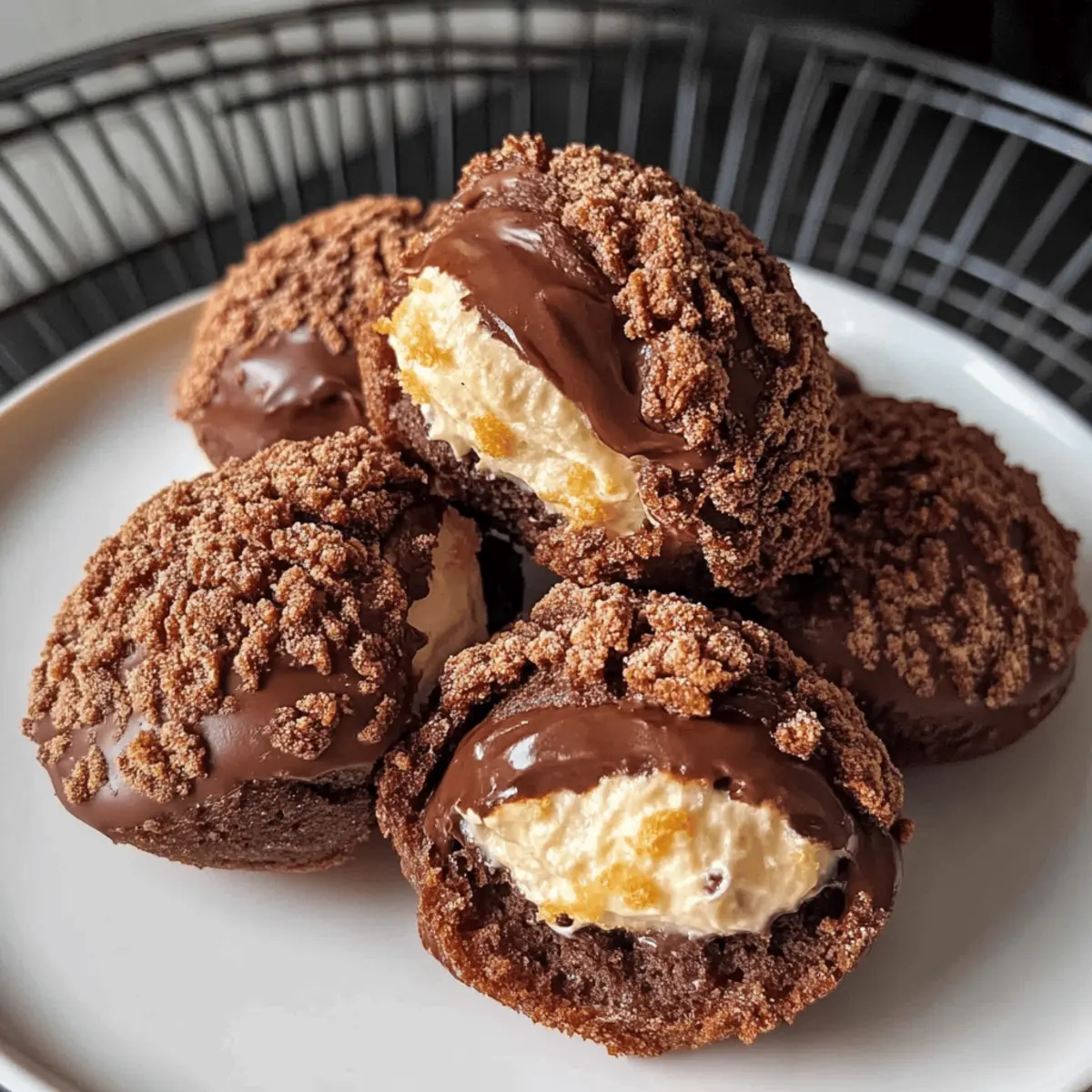 Schokoladen-Cream-Puffs für den nächsten Anlass