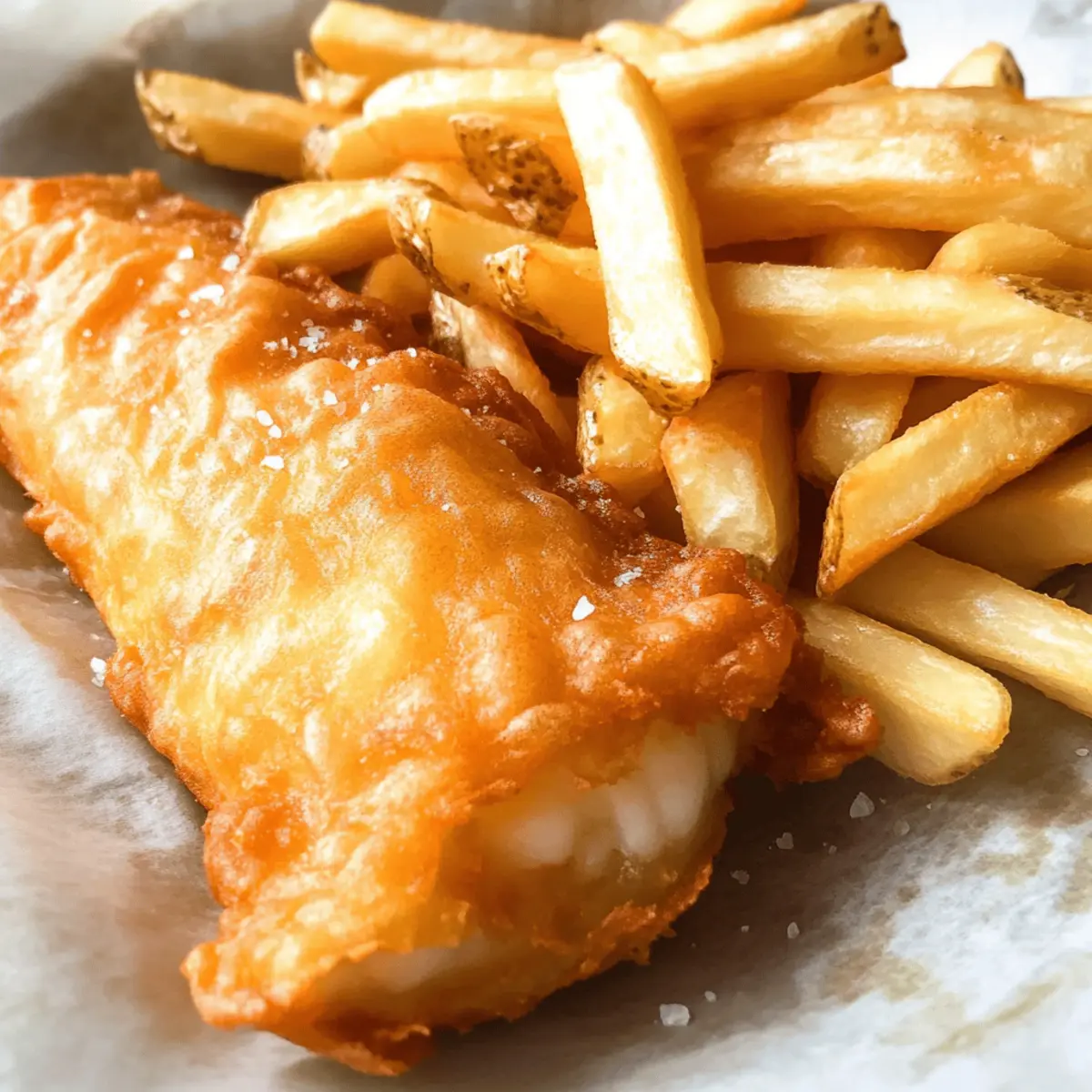 Traditionelles Bier gebackenes Fisch und Chips
