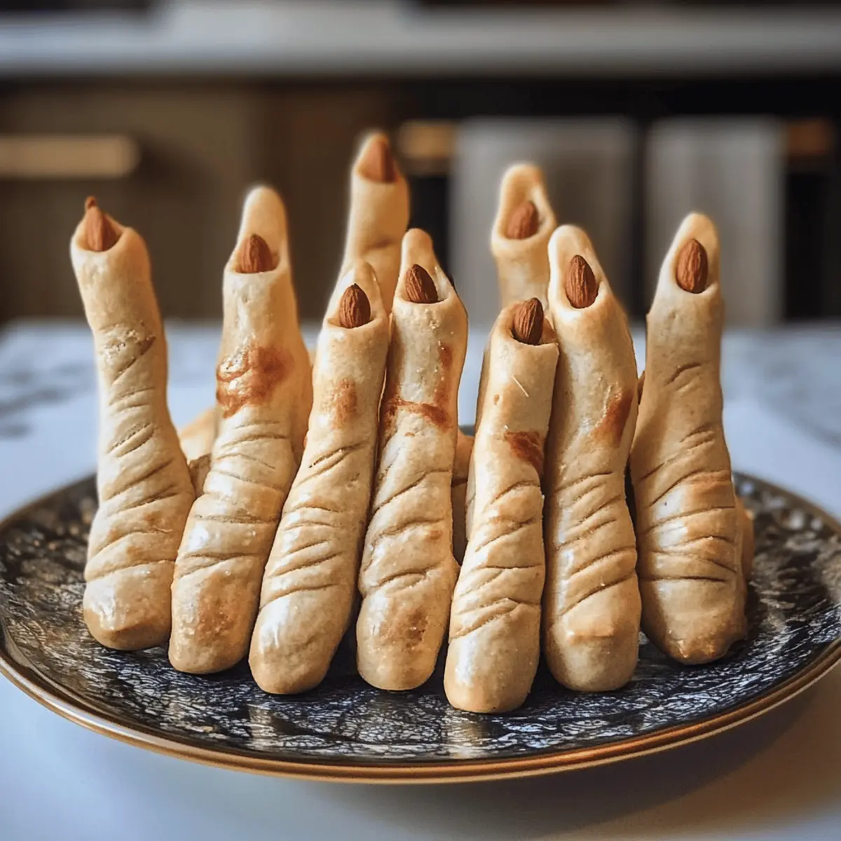 Spooky Witch Finger Brotsticks für Halloween
