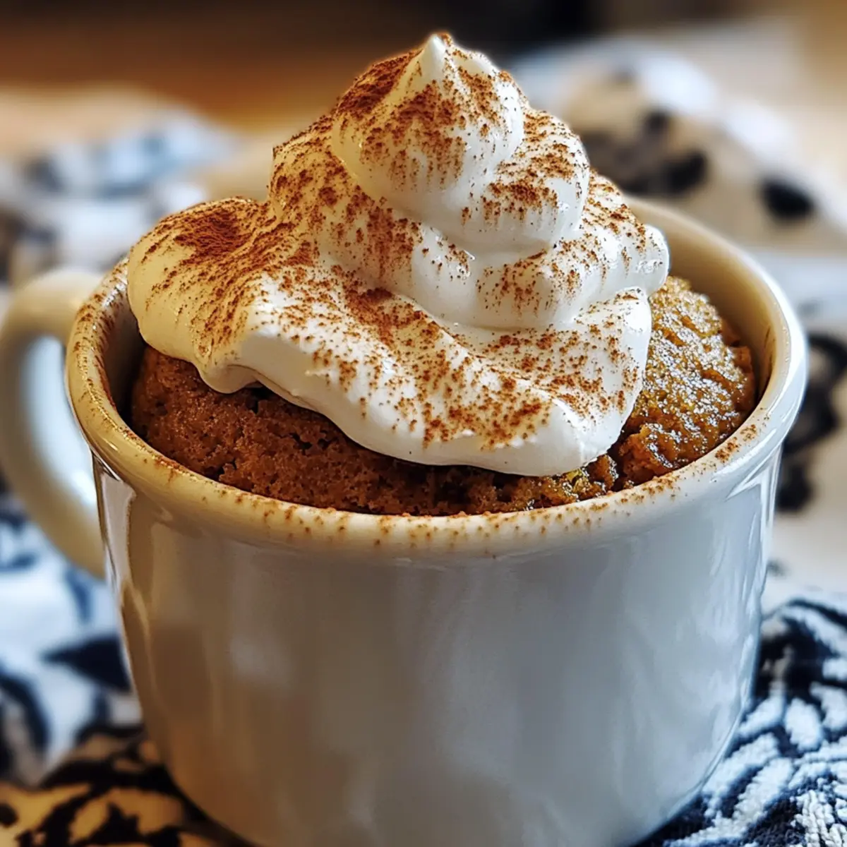 Schneller Gingerbread Mug Cake für gemütliche Abende