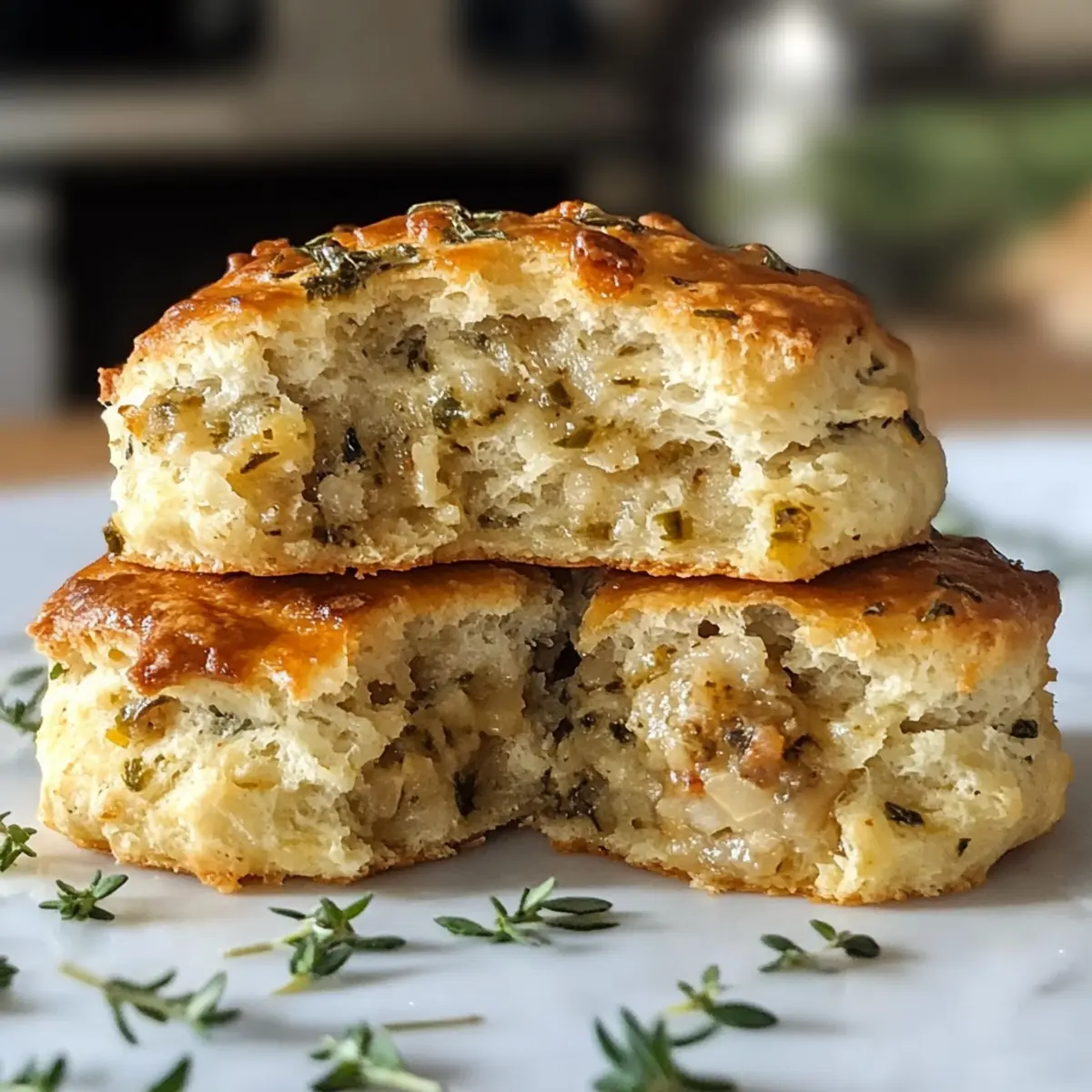 Stuffing Biscuits für ein gemütliches Essen