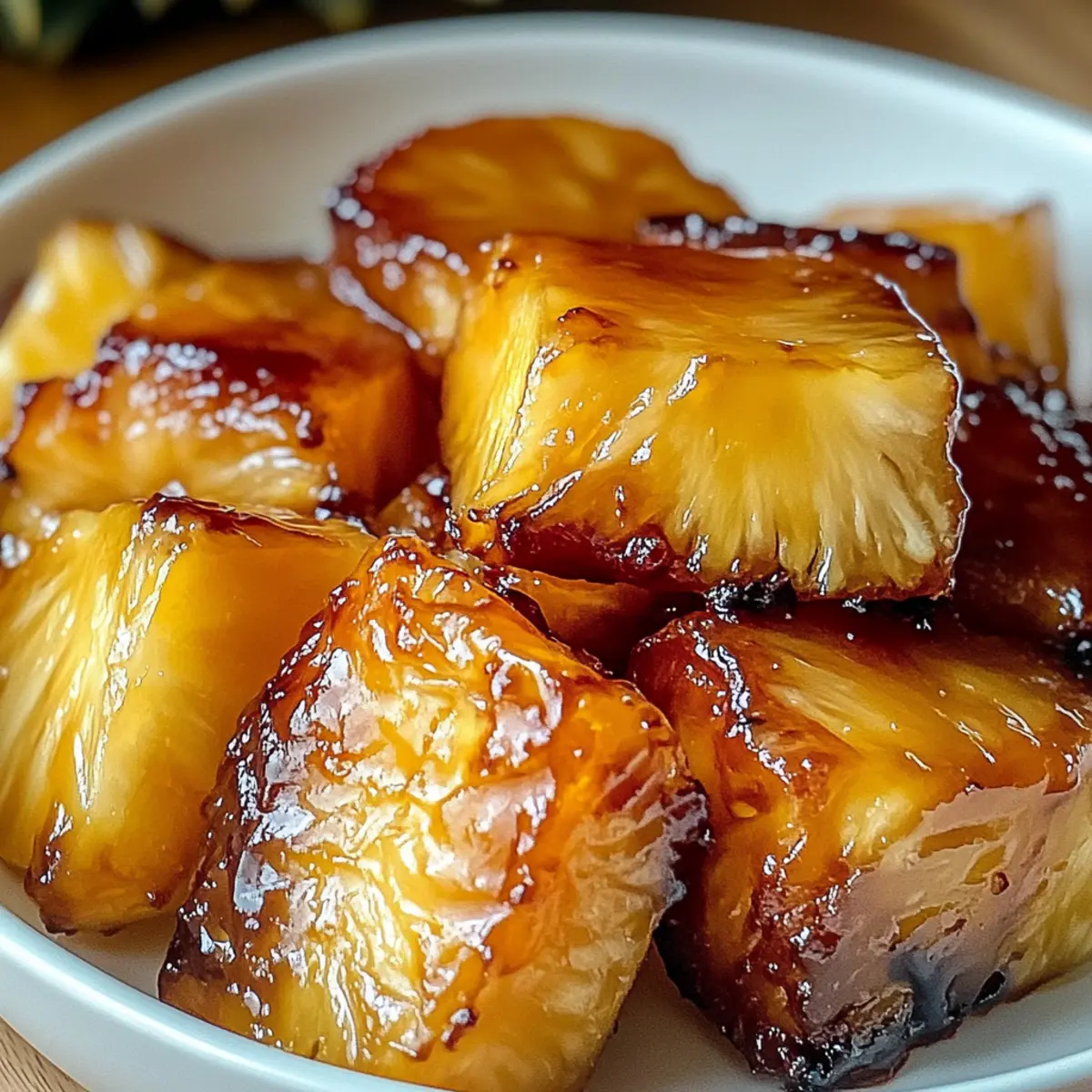 Karibische Ananas aus der Heißluftfritteuse genießen