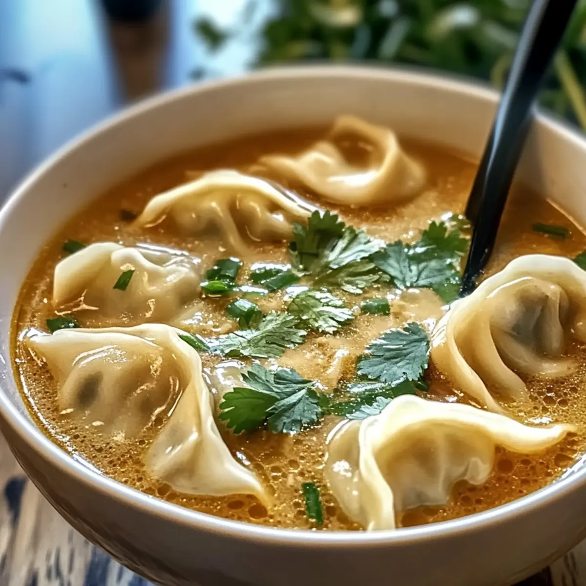 Thai Potsticker Suppe für schnelle Gemütlichkeit