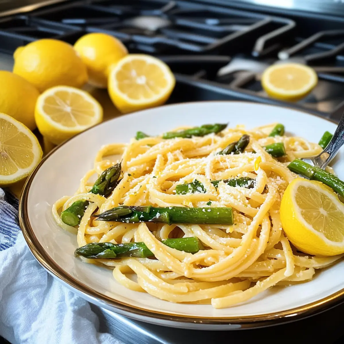 Köstliches Lemon Feta Linguine für frische Frühlingsabende