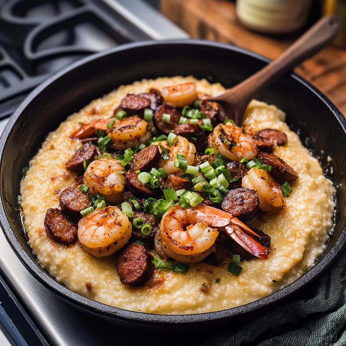 Cajun Garnelen und Grieß – Schnelles Comfort Food