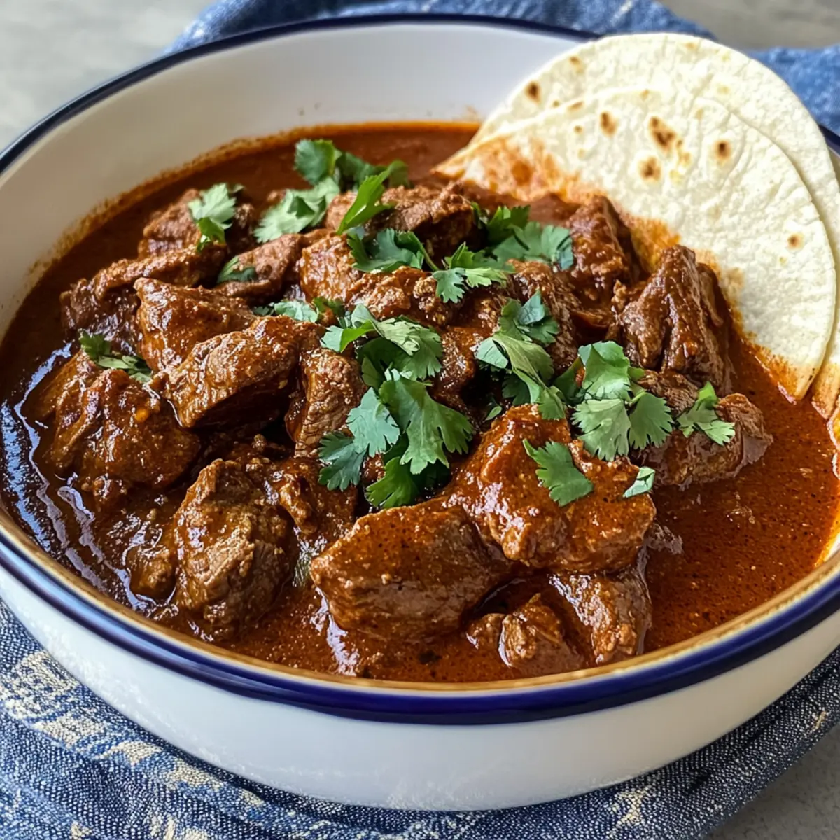 Chile Colorado im Slow Cooker für Herzhaftes Vergnügen