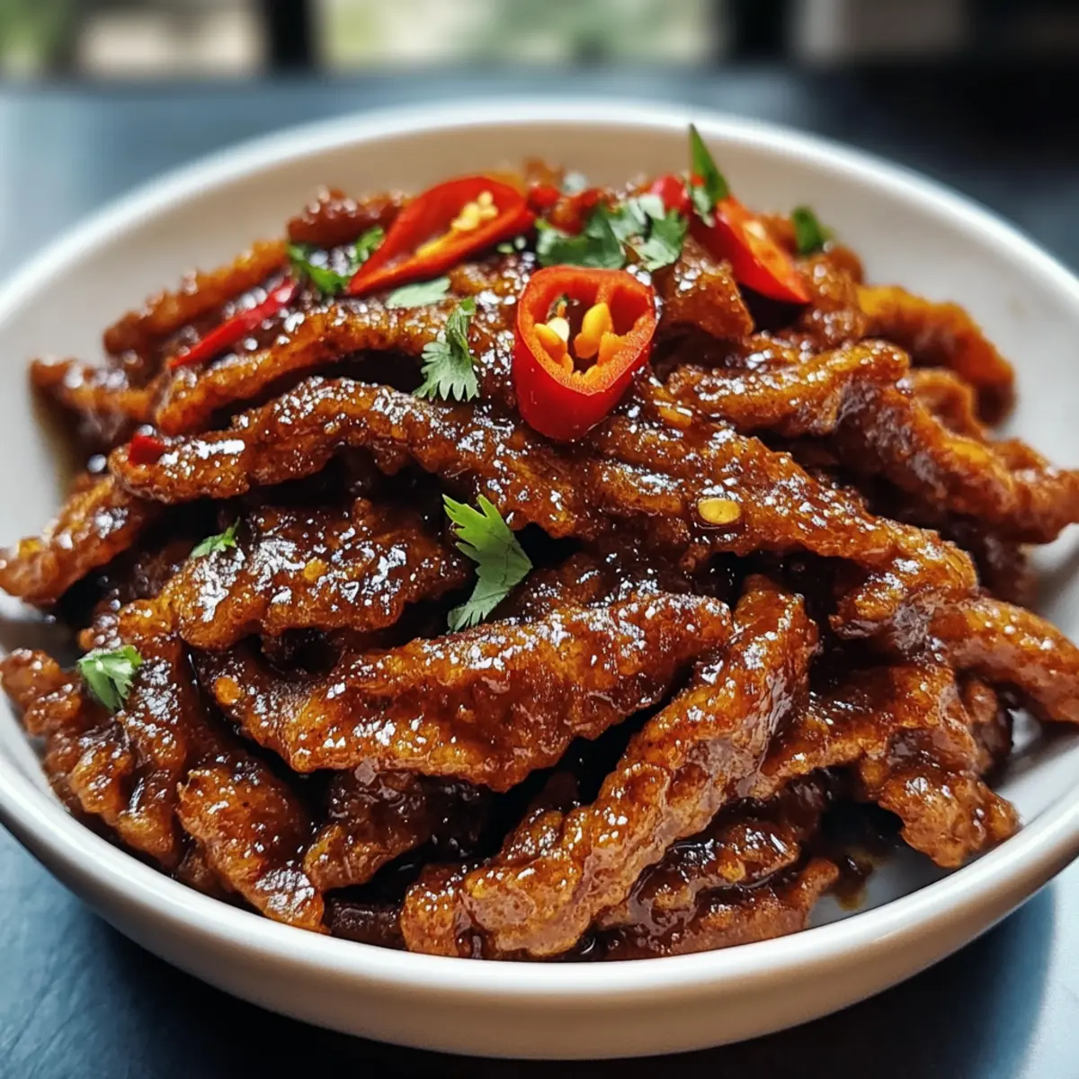 Knuspriges Chili-Rindfleisch in 30 Minuten zubereiten