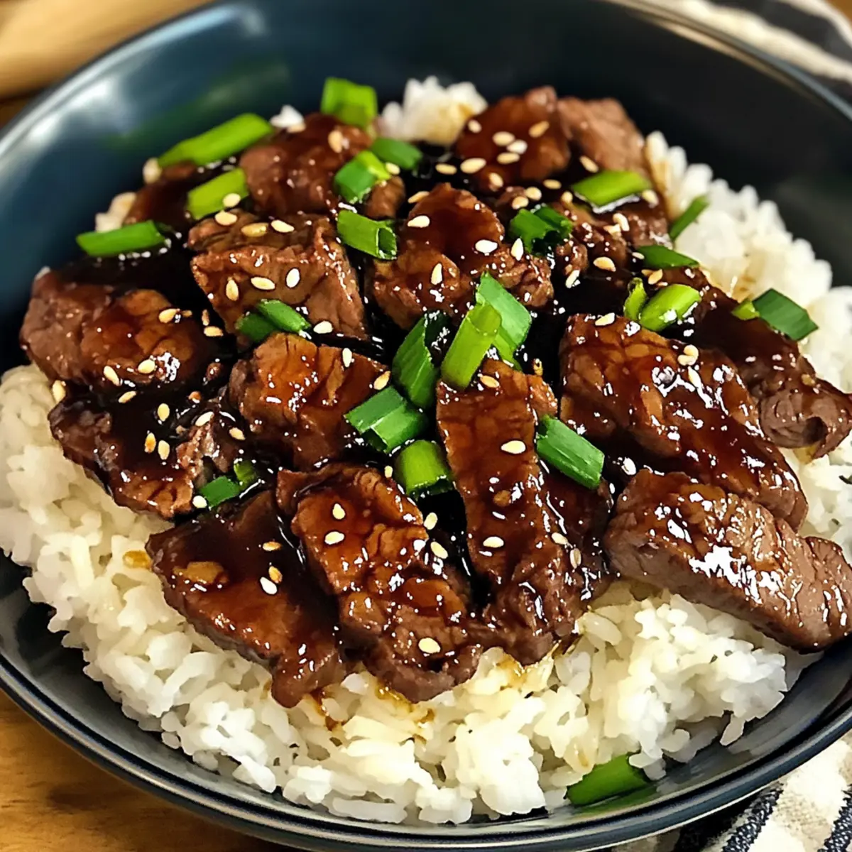 Einfache Rindfleisch Teriyaki für schnelle Abendessen