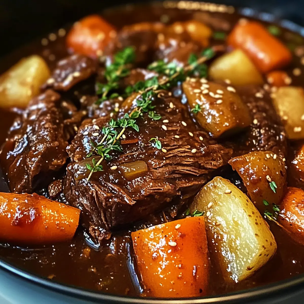 Koreanischer Style Rinderbraten für herzhaften Genuss