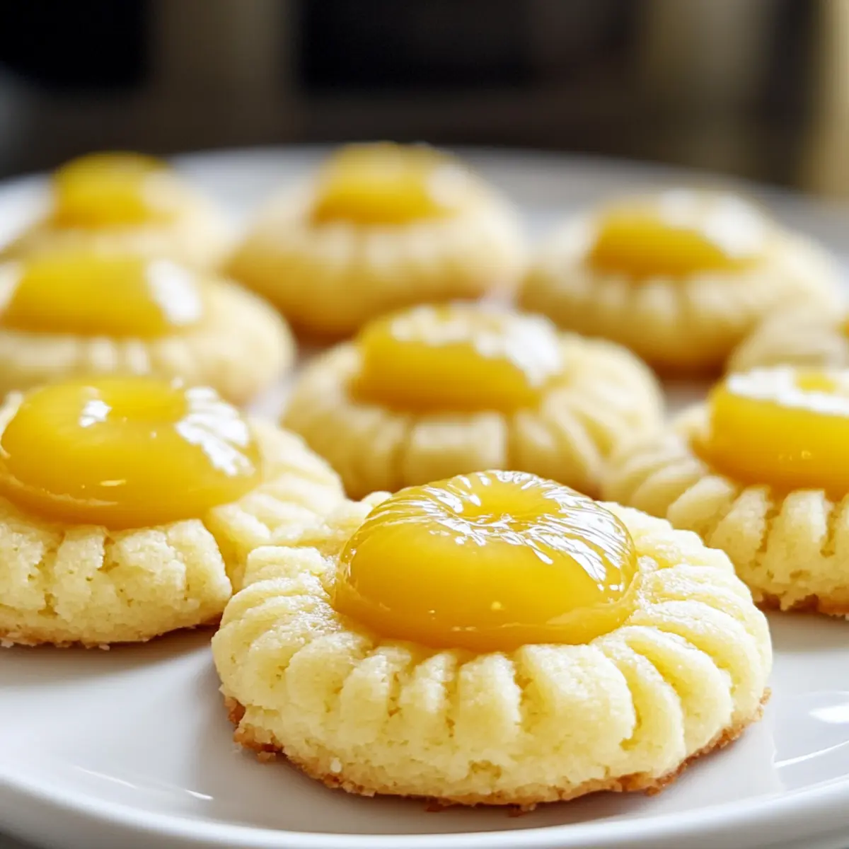 Zitronen-Daumenabdruckkekse für den perfekten Genuss