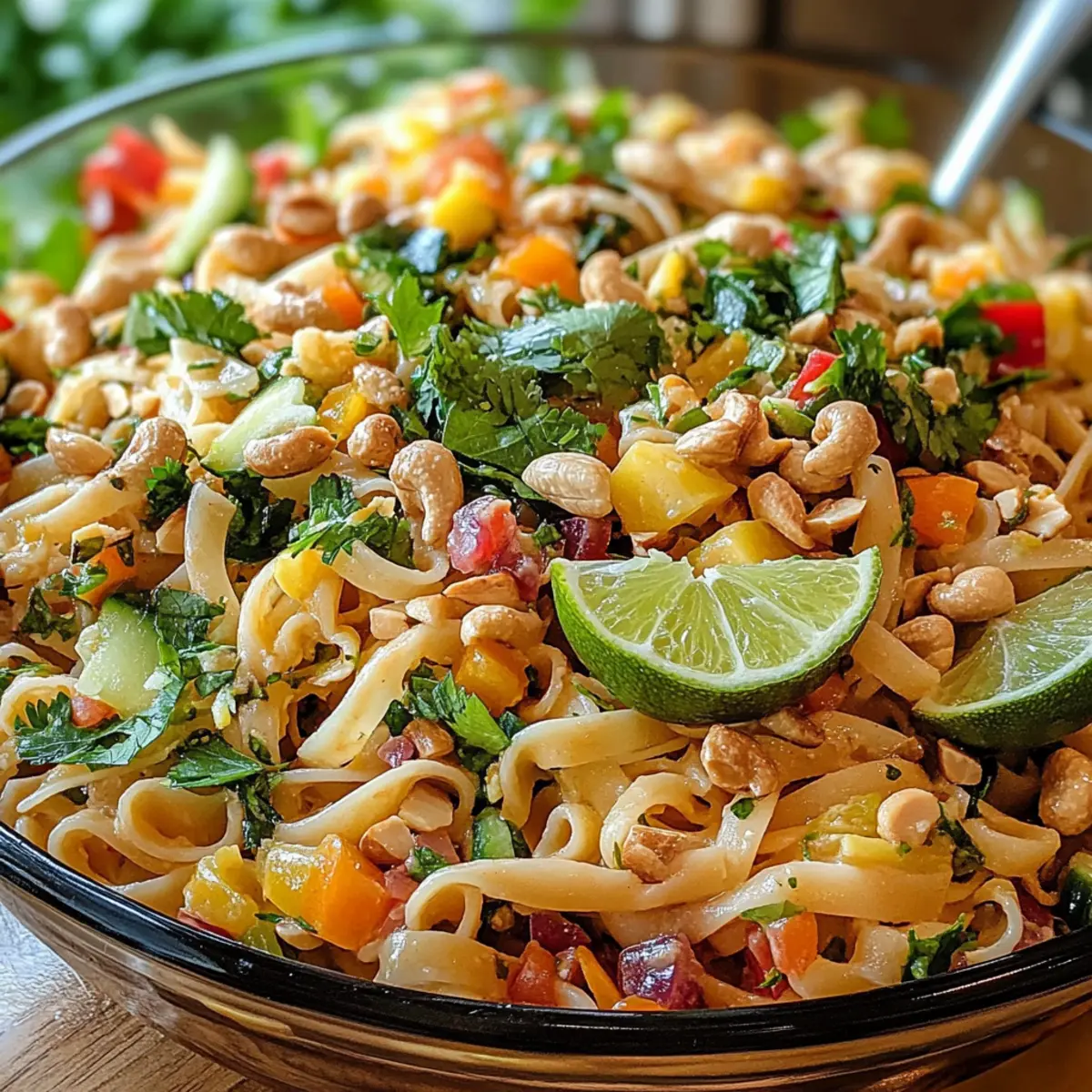 Limetten Crunch Nudelsalat: Erfrischender Genuss für den Sommer
