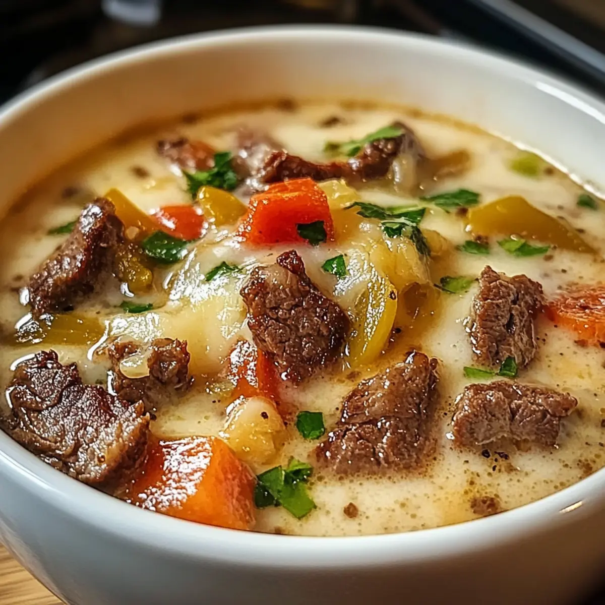 Philly Cheesesteak Suppe: Cremiger Genuss für alle