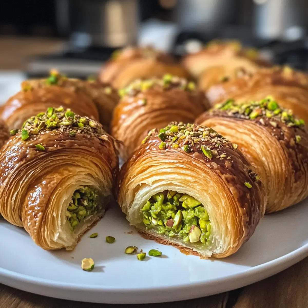 Pistazien-Croissant für zuhause: Flaky Genuss pur