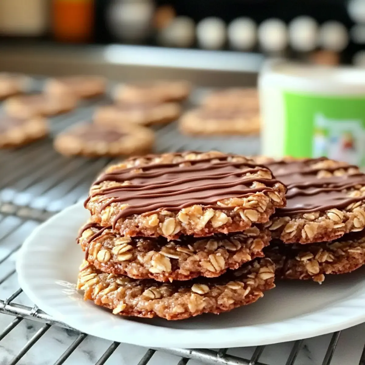 Oatmeal Lace Florentine Cookies für festliche Momente