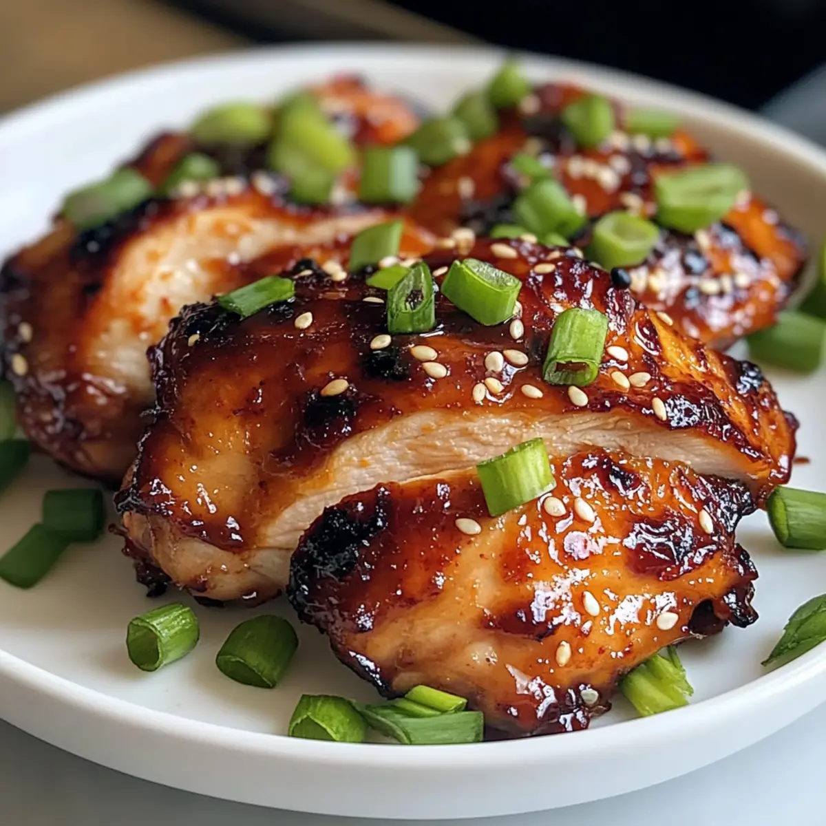 Honig Gochujang Hähnchen für koreanischen Genuss