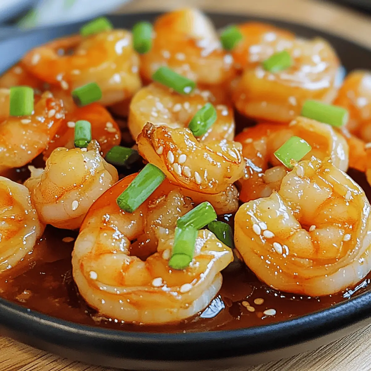 10-Minuten Honig Knoblauch Garnelen Rezept