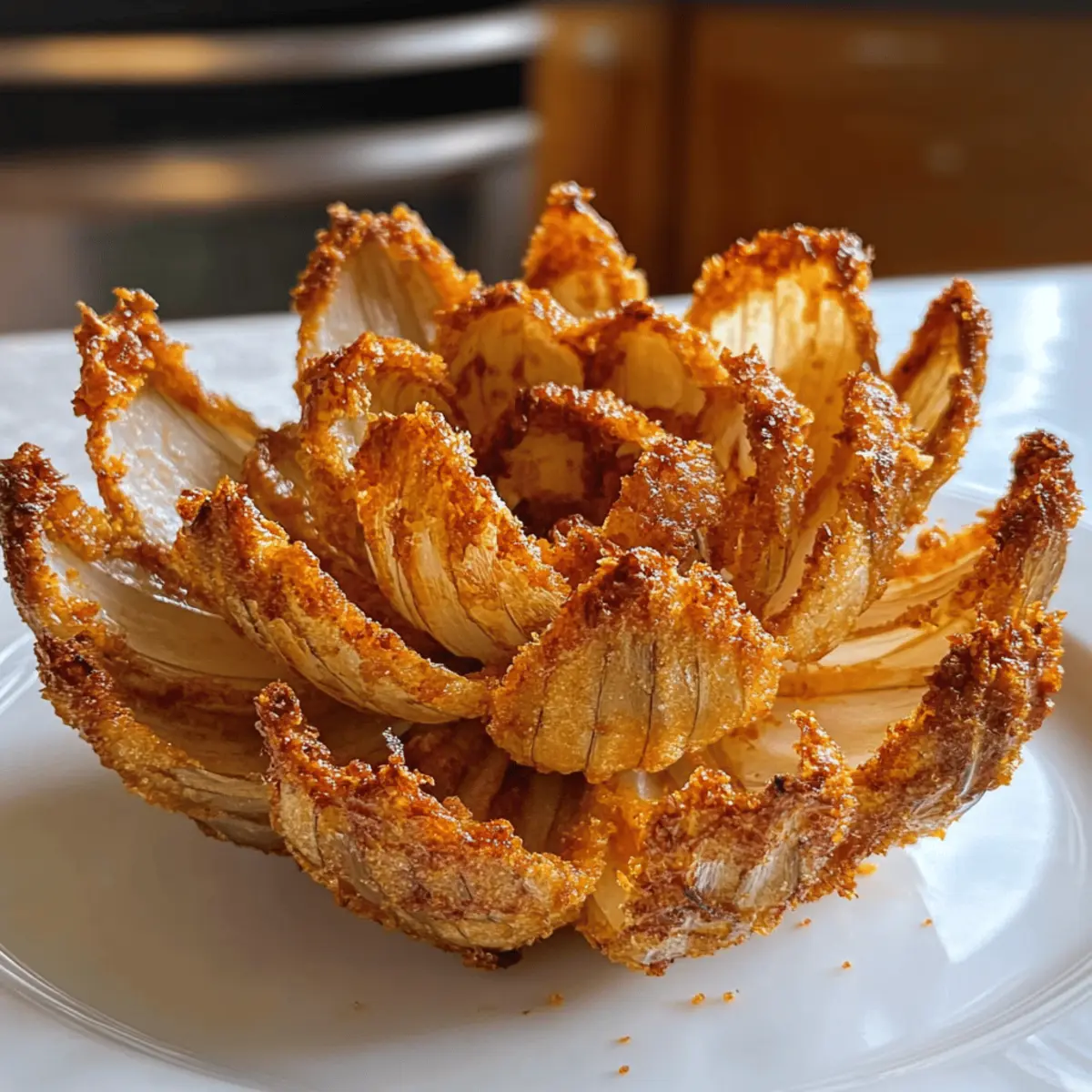 Luftfritteuse blühende Zwiebel ganz einfach machen
