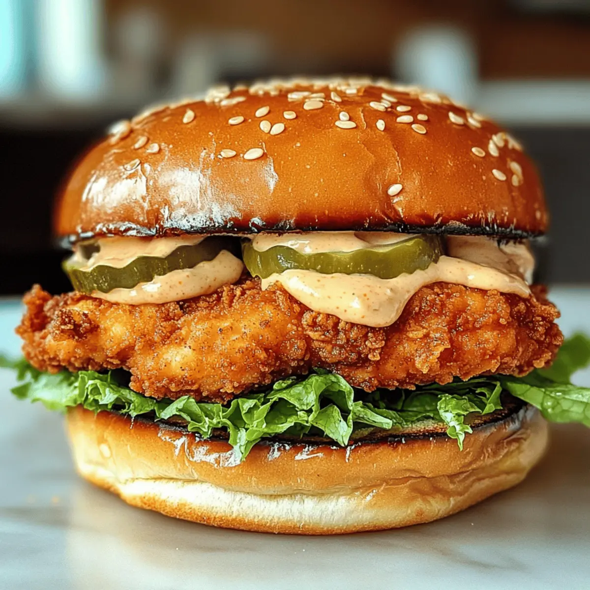 Crispy Spicy Chicken Sandwich für den ultimativen Genuss
