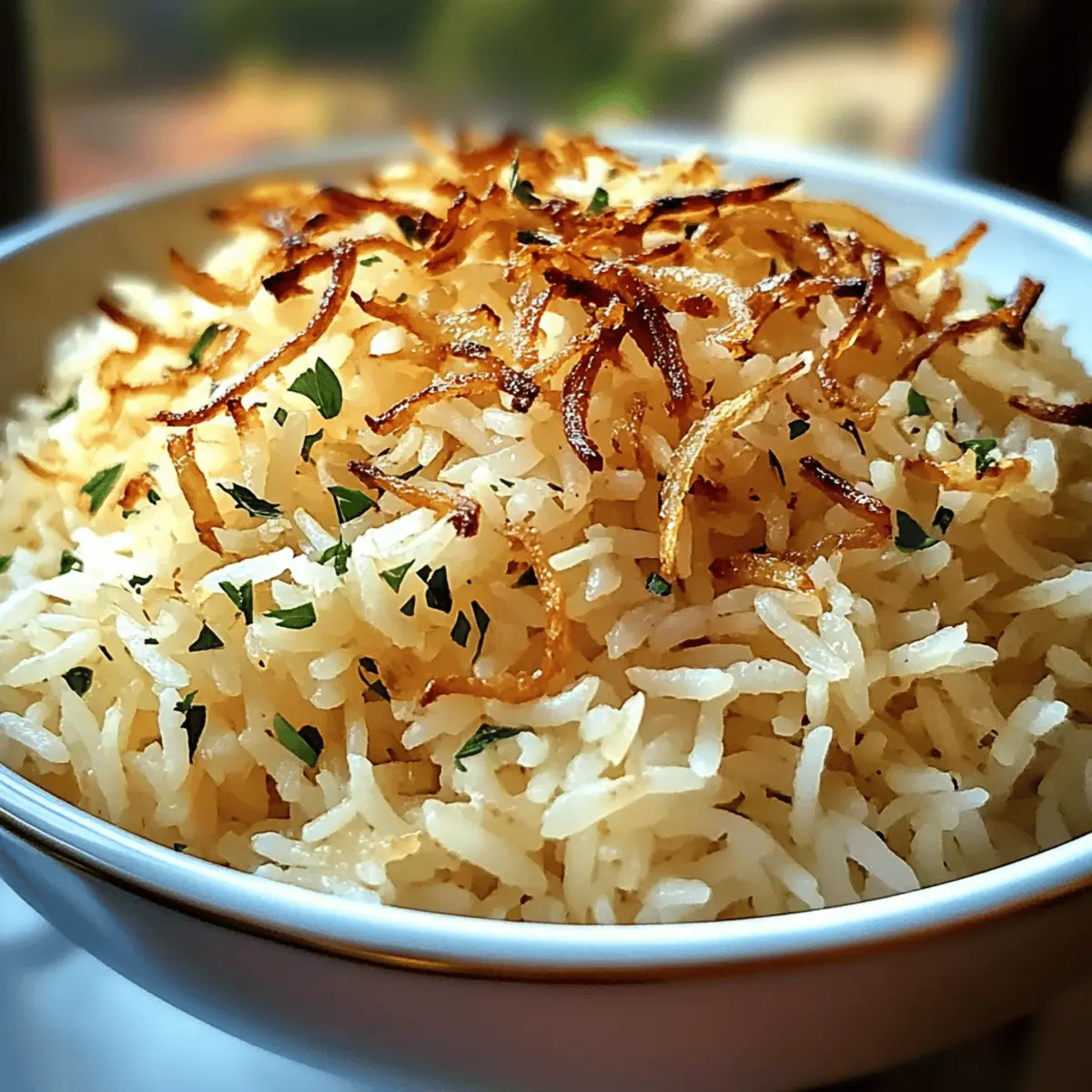 Der Ausgang: Aromatischer Zwiebelreis für Genießer